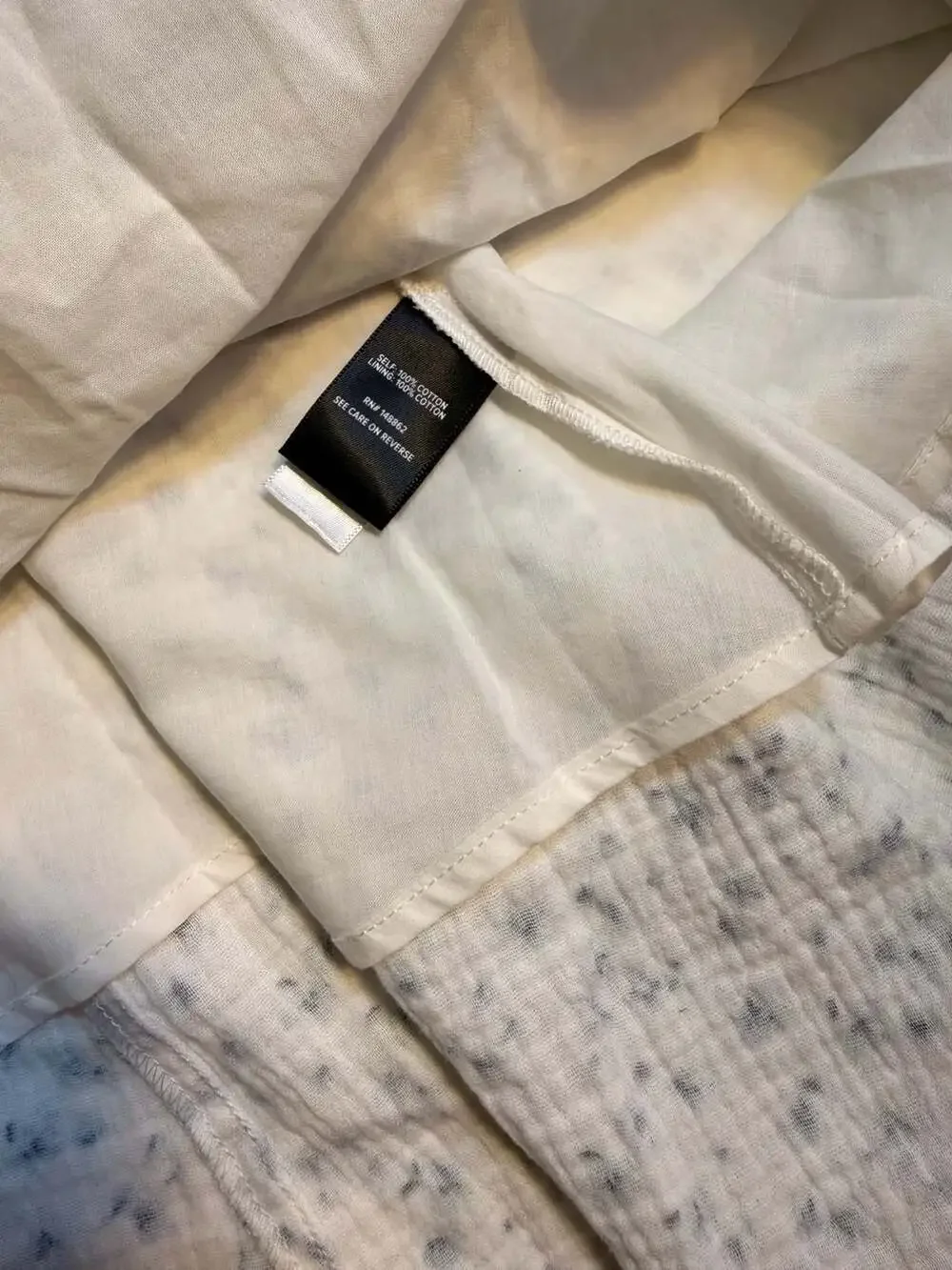 Torrid Smocked Button Down Midi Dress in Blue Floral Gauze - Picture 5 of 7